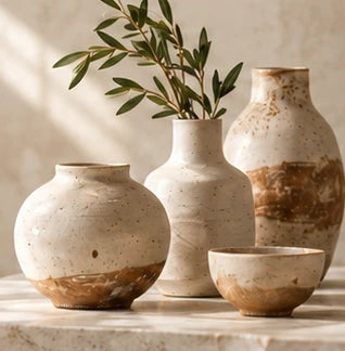 Handmade ceramic vases
