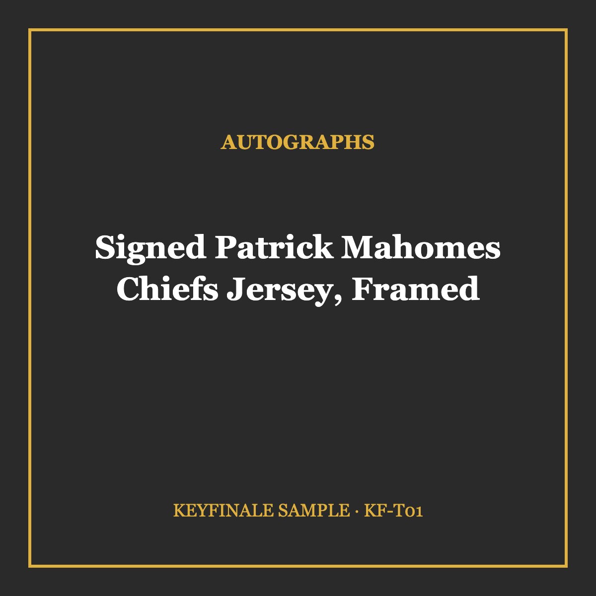 Signed Patrick Mahomes Chiefs Jersey, Framed