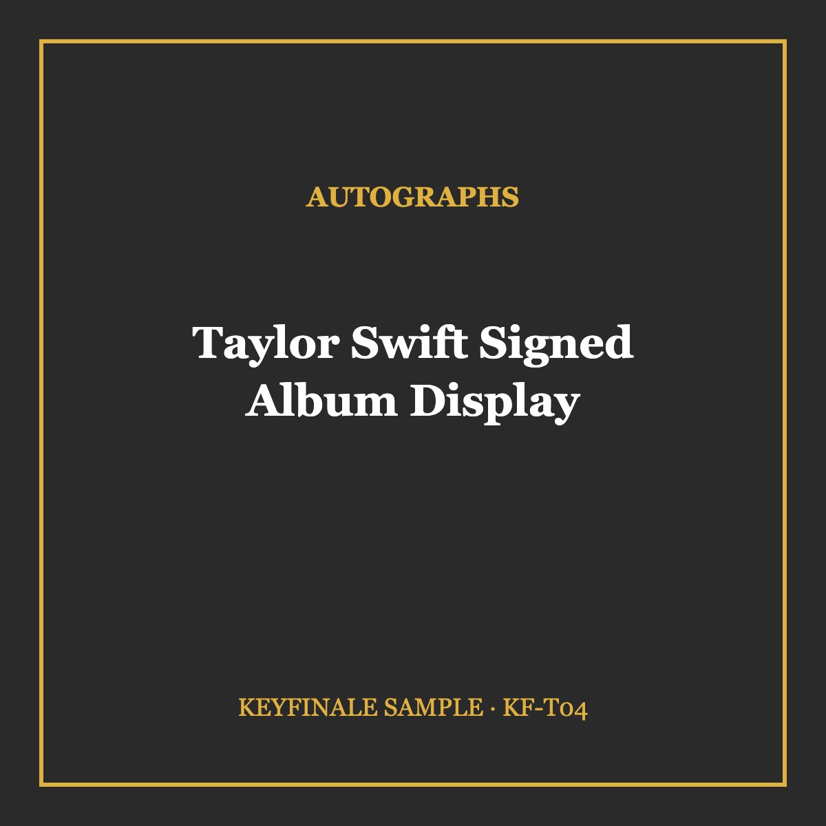 Taylor Swift Signed Album Display
