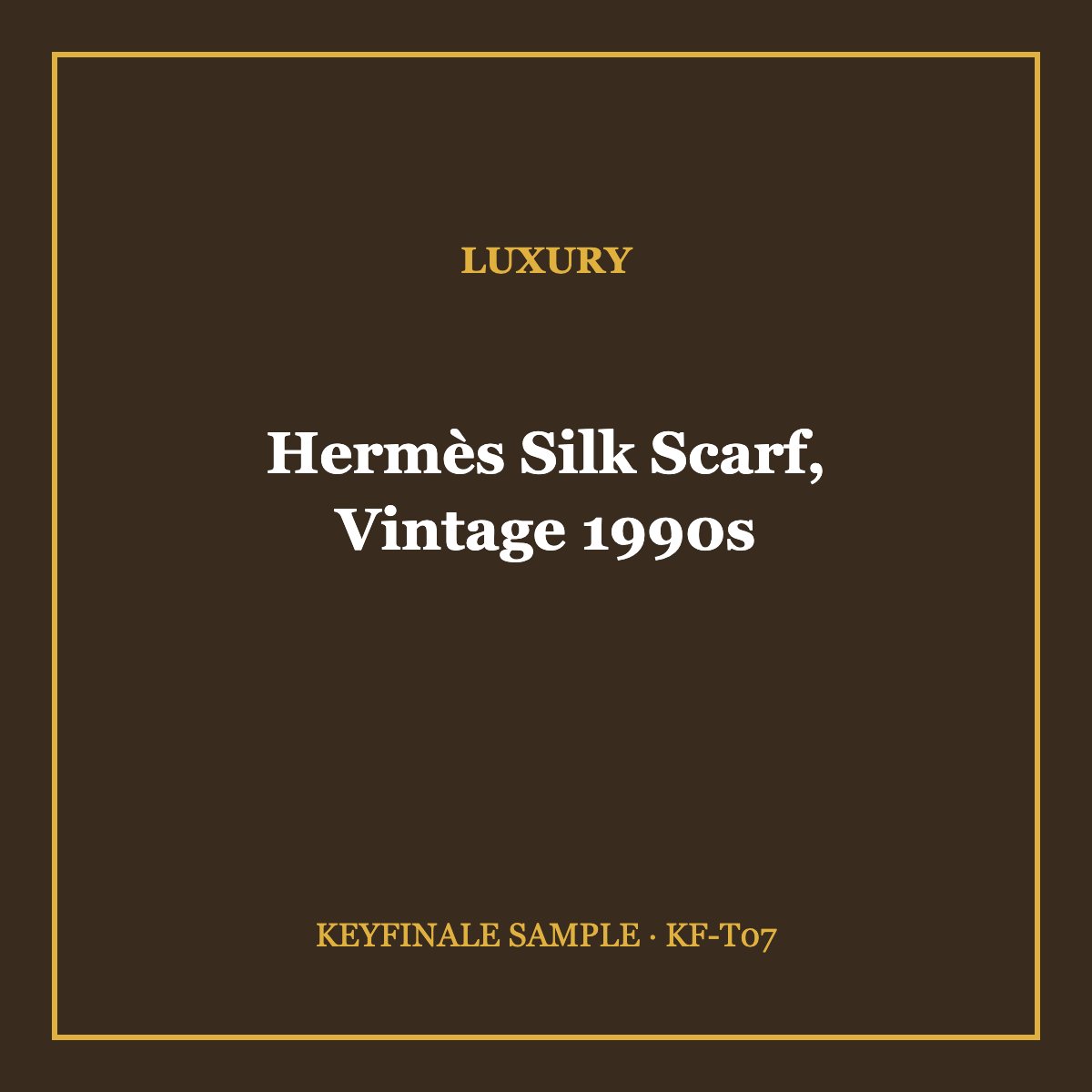 Hermès Silk Scarf, Vintage 1990s