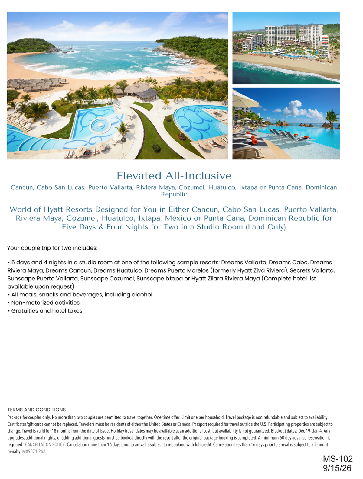 Elevated Mexico All Inclusive
