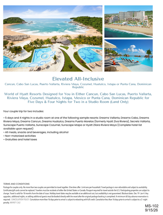 Elevated Mexico All Inclusive