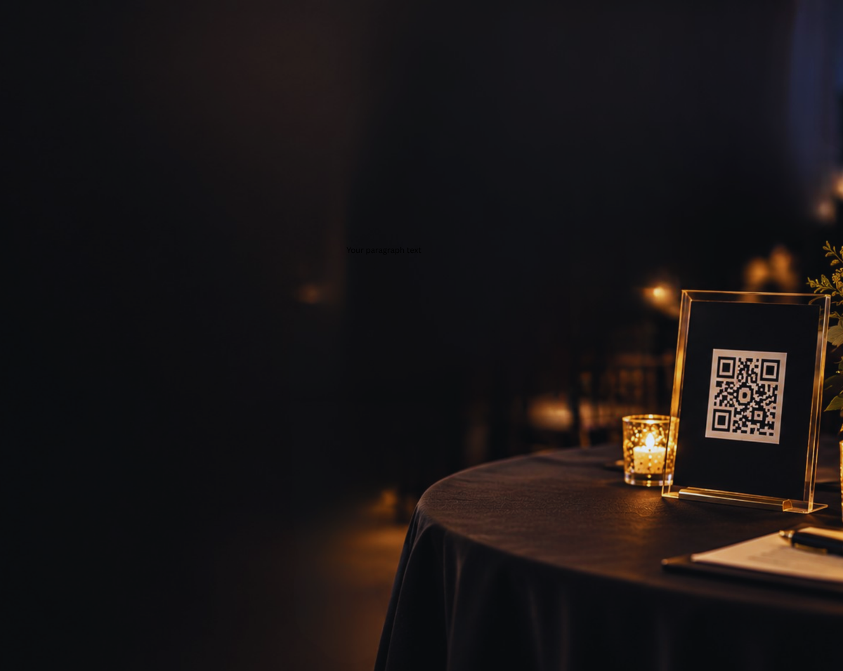Fundraising event QR code