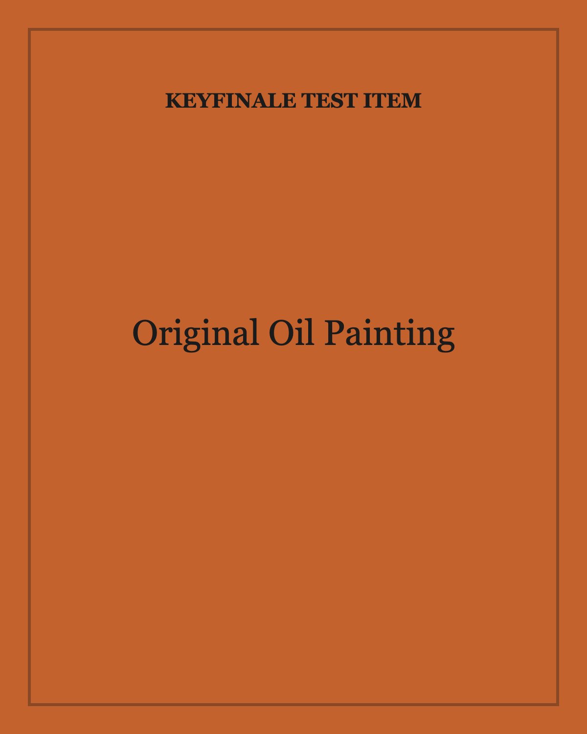 Test: Original Oil Painting